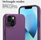 Accezz iPhone 13 - MagSafe Leather Backcover - Echt leer - Paars