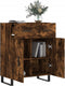 vidaXL - Dressoir - 69,5x34x90 - cm - bewerkt - hout - gerookt - eikenkleurig
