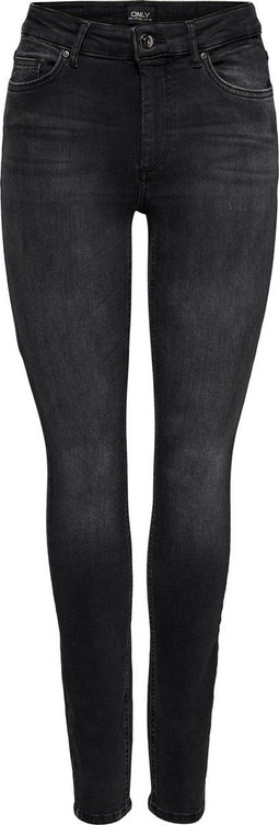 ONLY ONLBLUSH LIFE MID SK DNM REA1099 - Dames Skinny Jeans - Regular waist met riemlussen - Maat XS x L34