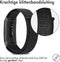 iMoshion Bandje Geschikt voor Fitbit Charge 3 / 4 - iMoshion Nylon band klittenband met design aansluiting - Zwart