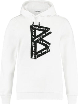 Ballin - Maat 152 - Amsterdam - Jongens Regular Fit Hoodie - Wit