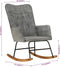 vidaXL - Schommelstoel - in - vintage - stijl - canvas - grijs
