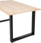 WOOOD Tablo Tafel met U-Poot - Eiken/Metaal - 75x160x90