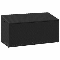 vidaXL - Tuinbox - 110x50x58 - cm - poly - rattan - zwart