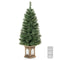 Coast Kunstkerstboom - 120 cm - 116 Takken - 100 LED Verlichting - Groen/Goud