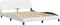 vidaXL - Bedframe - met - hoofdbord - kunstleer - wit - 160x200 - cm
