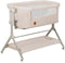 Lionelo Leonie Plus - Co-Sleeper 3 in 1 Wieg - Hoogteverstelling 6 Niveaus - Schommelfunctie - Grijs