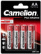Camelion LR6-BP4 - Alkaline Batterijen - Hoog energieverbruik - (4 stuks)