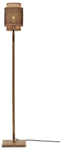 GOOD&MOJO Vloerlamp Bhutan - Bamboe/Zwart - Ø25x130cm - - Staande lampen voor Woonkamer - Slaapkamer