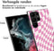 iMoshion Hoesje Geschikt voor Samsung Galaxy S23 Ultra Hoesje Siliconen - iMoshion Design hoesje - Roze / Retro Pink Check