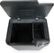 Umuzi Cleaning Push bin - Prullenbak 36L - Dubbele compartimenten - Metaal Grijs