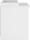 vidaXL - Gangbankje - SANDNES - wit - 87x40x50 - cm - massief - grenenhout