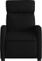 Fauteuil verstelbaar stof zwart