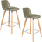 Zuiver Albert Kuip Barkruk 65 cm Groen - Set van 2