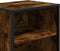 vidaXL - Nachtkastjes - 2 - st - 40x31x50 - cm - bewerkt - hout&metaal - gerookt - eiken