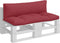 vidaXL - Palletkussens - 2 - st - stof - rood