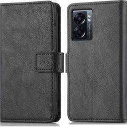 iMoshion Hoesje Geschikt voor Oppo A77 Hoesje Met Pasjeshouder - iMoshion Luxe Bookcase - Zwart
