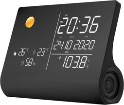 NASA WS1300 - Weerstation met Bluetooth Speaker en Radio - LCD-scherm 6.4” - Inclusief draadloze buitensensor (1 stuk)