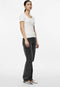 Pieces PCKITTE SS TOP NOOS BC BriWhi - Katoenen top - Korte mouwen - Maat XS