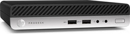 HP ProDesk 400 - Mini PC - Intel Core i5-7500T 2.70 GHz 8GB DDR4 256GB SSD Windows 10 Pro - Zwart