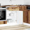 vidaXL - Keuken - onderkast - Lucca - bewerkt - hout - oud - houtkleurig