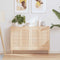 vidaXL - Kastdeuren - met - lamellen - 4 - st - 69x29,5 - cm - massief - grenenhout