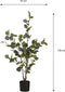 Mica Decorations Eucalyptus Kunstplant - H95 x Ø55 cm - Onderhoudsvrij - Groen