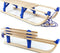 VT Sport - Opvouwbare Houten Slee Davos - 110 cm - Inclusief Trektouw - Made in EU