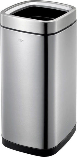 EKO - Laguna afvalbak Open Top 35 liter - Stainless steel Plastic - mat RVS - Prullenbak