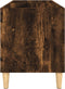 vidaXL - Platenkast - 74,5x38x48 - cm - bewerkt - hout - gerookt - eikenkleurig
