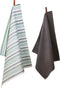 Ten Cate Theedoeken en Keukendoeken Set - Theedoeken en Handdoeken Set - Keukenset Theedoeken en Keukendoek - Keukendoek - Theedoek - 1x Keukendoek 50x50 cm - 1x Theedoek 60x65 cm - Katoen - Grijs en Groen