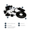 StarTech ST3300GU3B - Draagbare USB 3.0 Hub - 3-poorts met Gigabit Ethernet - Zwart