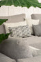 Dutch Decor KAI - Outdoor Kussenhoes 40x60 cm - waterafstotend en uv-bestendig - Ash - grijs