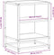 vidaXL - Nachtkastjes - 2st - 40x31x50cm - bewerkt - hout - en - metaal - sonoma - eiken