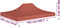 vidaXL - Partytentdak 270 g/m² - 4,5x3 m - terracotta