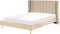 VILLETTE - Tweepersoonsbed - Beige - 160 x 200 cm - Fluweel