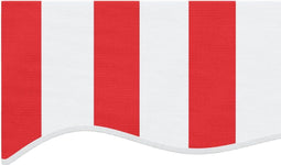 vidaXL - Vervangingsdoek - voor - luifel - gestreept - 6x3 - m - rood - en - wit
