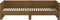 vidaXL - Slaapbank - uitschuifbaar - grenenhout - honingbruin - 2x(90x200) - cm