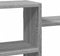 vidaXL - Wandschap - 129x18x42 - cm - bewerkt - hout - grijs - sonoma - eikenkleurig