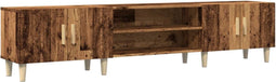 vidaXL - Tv-meubel - 180x31,5x40 - cm - bewerkt - hout - oud - houtkleurig