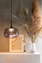 Zuiver Smokey - Hanglamp - Glazen bol - Zwart