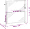 vidaXL - Poort - 100x100 - cm - roestvrij - staal