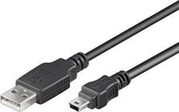 Ewent EC1027 USB-kabel 1,8 m USB 2.0 USB A Mini-USB B Zwart