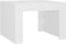vidaXL - Salontafel - 50x50x35 - cm - bewerkt - hout - wit