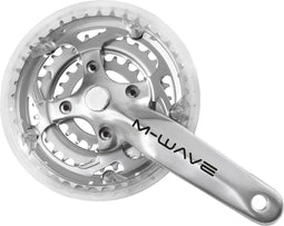 M-Wave M-wave crankset 22/32/42t 170mm 7-8 speed met kettingrand zilver