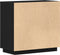 vidaXL - Sideboard - Zwart - Eiken - 80x34x75 - cm - Gelaagd - Hout