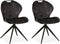 MX Sofa Eetkamer stoel River - Antraciet (set van 2 stuks)