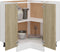 vidaXL - Hoekonderkast - Lyon - 75,5x75,5x81,5 - cm - sonoma - eikenkleurig