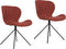 Zuiver OMG Eetkamerstoelen - Oranje - Set van 2