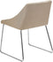 ARCATA - Eetkamerstoel - Beige - Polyester